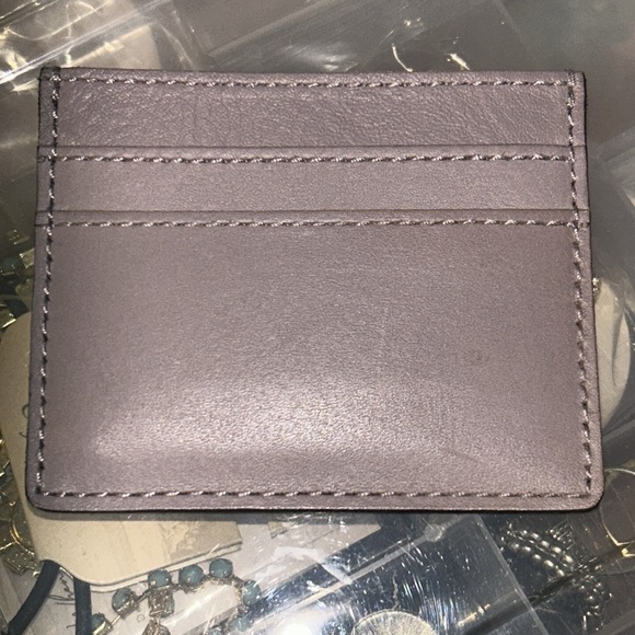 Madewell The Leather Card Case in Violet Dusk - Picture 6 of 8